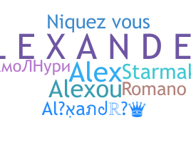 Přezdívka - Alexandre