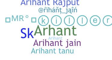 Přezdívka - Arihanth