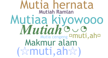 Přezdívka - mutiah