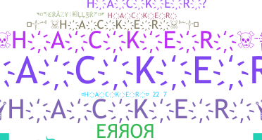 Přezdívka - Hacker