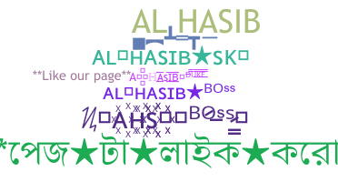 Přezdívka - AlHasib