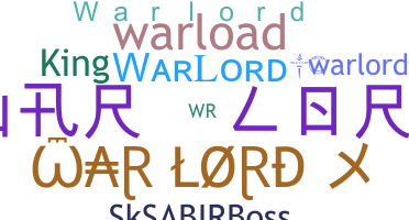 Přezdívka - Warlord