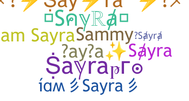 Přezdívka - Sayra
