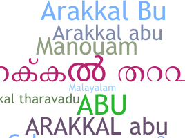 Přezdívka - ArakkalAbu