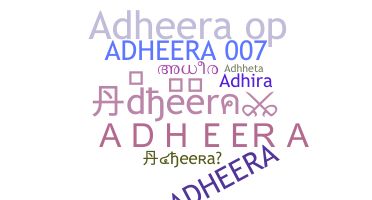 Přezdívka - adheera