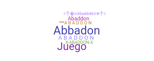 Přezdívka - ABADDON