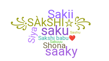 Přezdívka - Sakshi