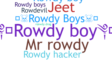 Přezdívka - RowdyBoy