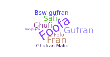 Přezdívka - Ghufran