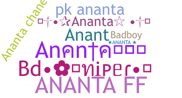 Přezdívka - Ananta