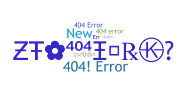 Přezdívka - 404error