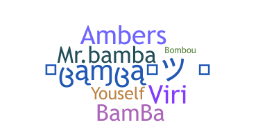 Přezdívka - Bamba