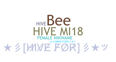 Přezdívka - Hive