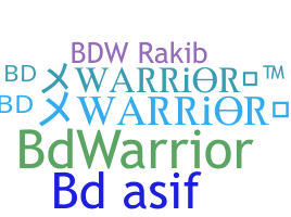 Přezdívka - BDwarrior