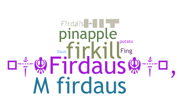 Přezdívka - Firdaus