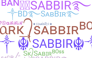 Přezdívka - Sabbir