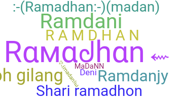 Přezdívka - Ramadhan