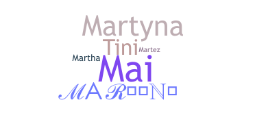 Přezdívka - Martini