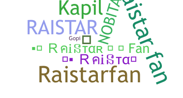 Přezdívka - RaistarFan