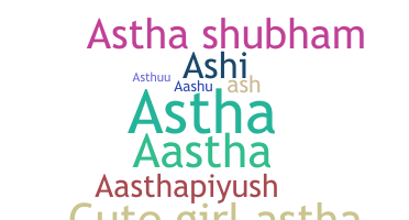 Přezdívka - astha