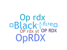 Přezdívka - OPRDX