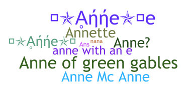 Přezdívka - Anne