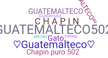 Přezdívka - Guatemalteco