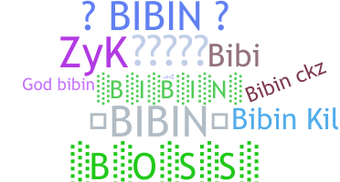 Přezdívka - Bibin