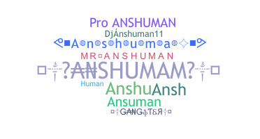 Přezdívka - anshuman