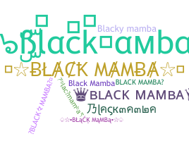 Přezdívka - blackmamba