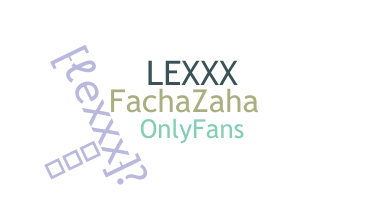 Přezdívka - lexxx
