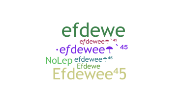 Přezdívka - efdewee45