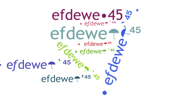 Přezdívka - efdewe45