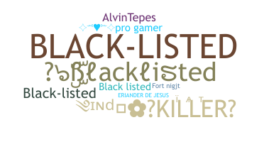 Přezdívka - Blacklisted