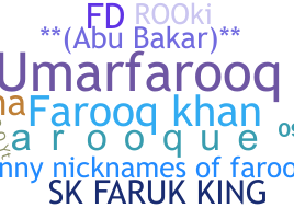 Přezdívka - Farooq