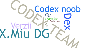 Přezdívka - Codex