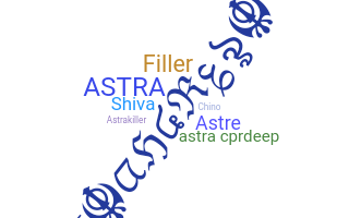Přezdívka - Astra