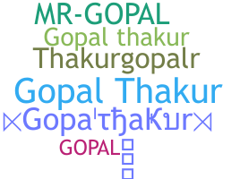 Přezdívka - Gopalthakur