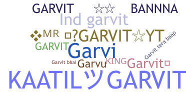Přezdívka - Garvit