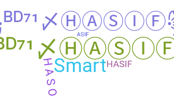 Přezdívka - Hasif
