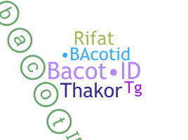 Přezdívka - BacotID