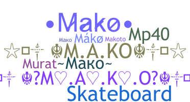 Přezdívka - Mako