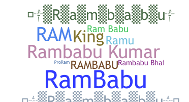 Přezdívka - Rambabu