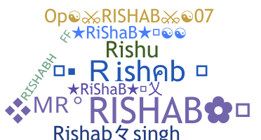 Přezdívka - Rishab