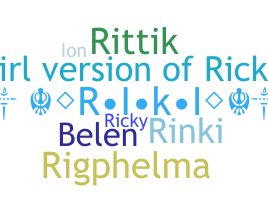 Přezdívka - Rikki
