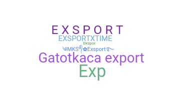 Přezdívka - export