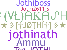Přezdívka - Jothi
