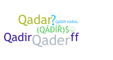Přezdívka - Qadir