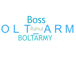 Přezdívka - Boltarmy