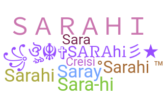 Přezdívka - sarahi